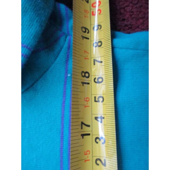 Vintage Women's T-shirt Single Stitch Medium 10/12 1990s Lands End Grunge Stripe - Picture 5 of 8